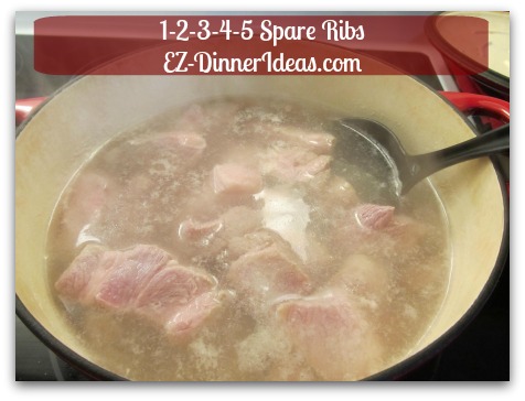 Chinese Pork Rib Recipe | 1-2-3-4-5 Spare Ribs - Cook ribs in boiling water