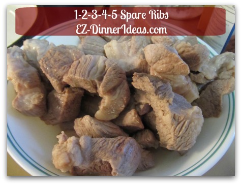 Chinese Pork Rib Recipe | 1-2-3-4-5 Spare Ribs - Drain water