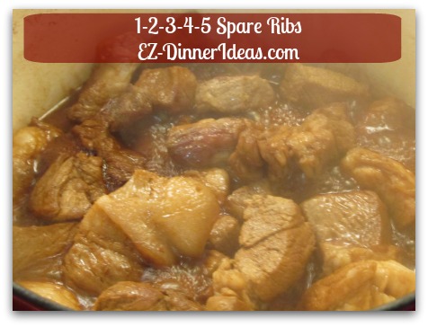 Chinese Pork Rib Recipe | 1-2-3-4-5 Spare Ribs - Add sauce and ribs back into the same pot