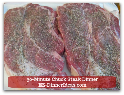 Chuck Steak Recipe | Quick Easy Beef 30-Minute Dinner Idea