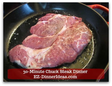 Quick Beef Chuck Steak Recipe Easy 30 Minute Dinner Idea