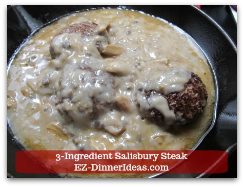 Ground Beef Mushroom Recipe | 3-Ingredient Salisbury Steak - Add soup and mushrooms into the same skillet with Salisbury steak. Ground Beef Mushroom Recipe | 3-Ingredient Salisbury Steak - Add soup and mushrooms into the same skillet with Salisbury steak.