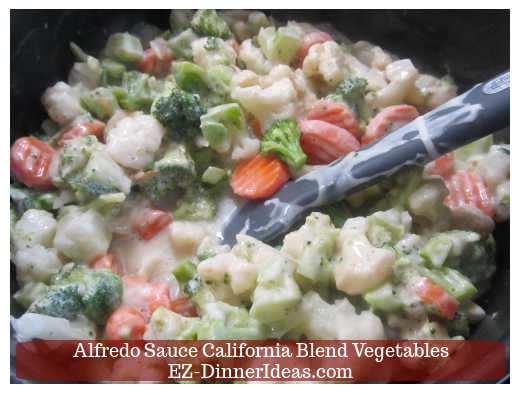 Stir to combine sauce and water Stir to combine sauce and water