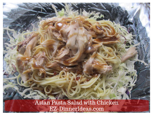 Adding salad dressing Adding salad dressing