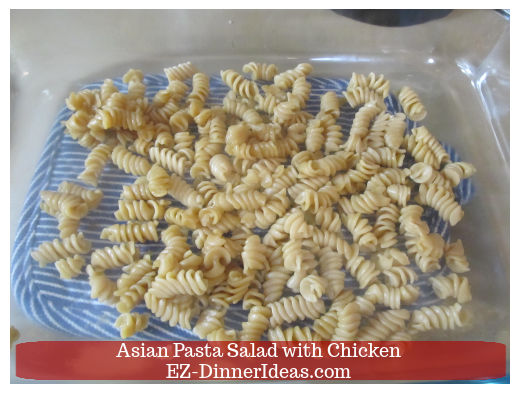 Using ready-serve pasta Using ready-serve pasta
