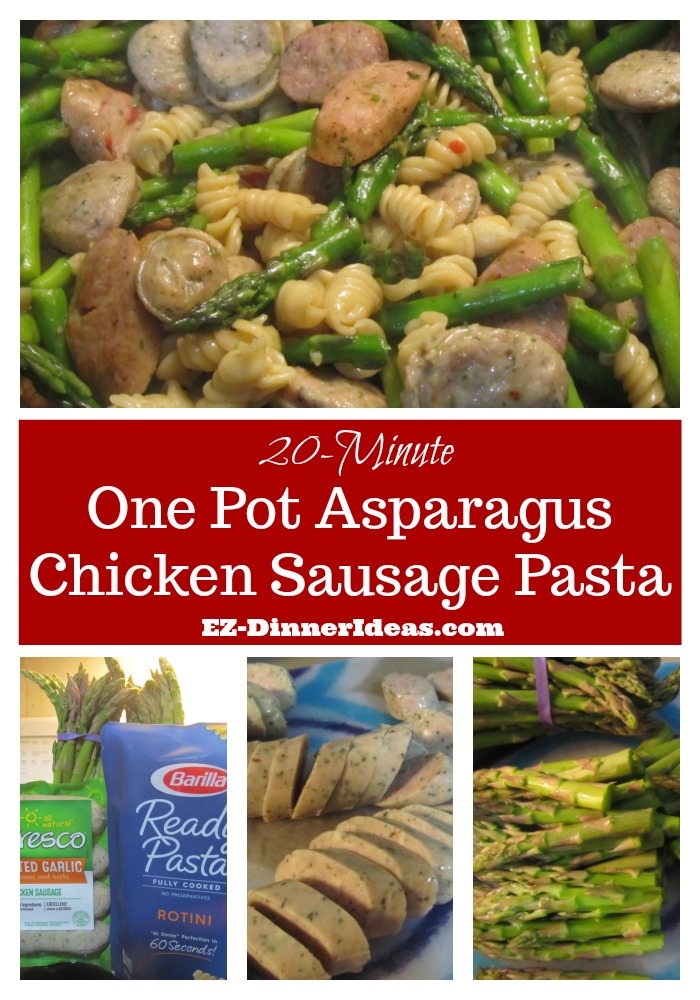 Chicken sausage recipe is a perfect quick pasta dinner loaded with many healthy ingredients.  Easy, delicious and guilt-free to feed a family.