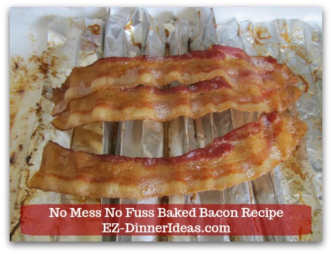 Oven Fried Bacon - No Mess, No Cleanup! Recipe 
