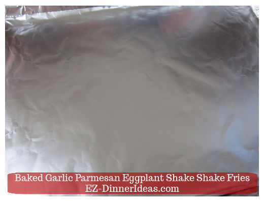 Aluminum-foiled baking sheet