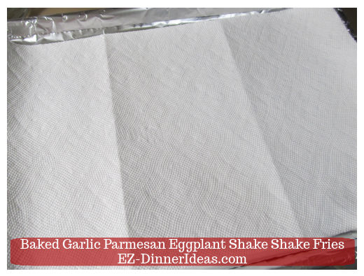 Covered with paper towel