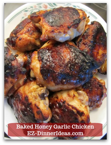 Recipe for Baked Chicken | Baked Honey Garlic Chicken - Let chicken rest for 5-8 minutes while broccoli may continue cooking in the oven.