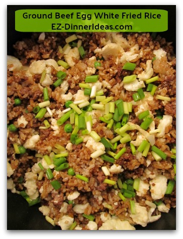 Ground Beef Egg White Fried Rice Ground Beef Egg White Fried Rice