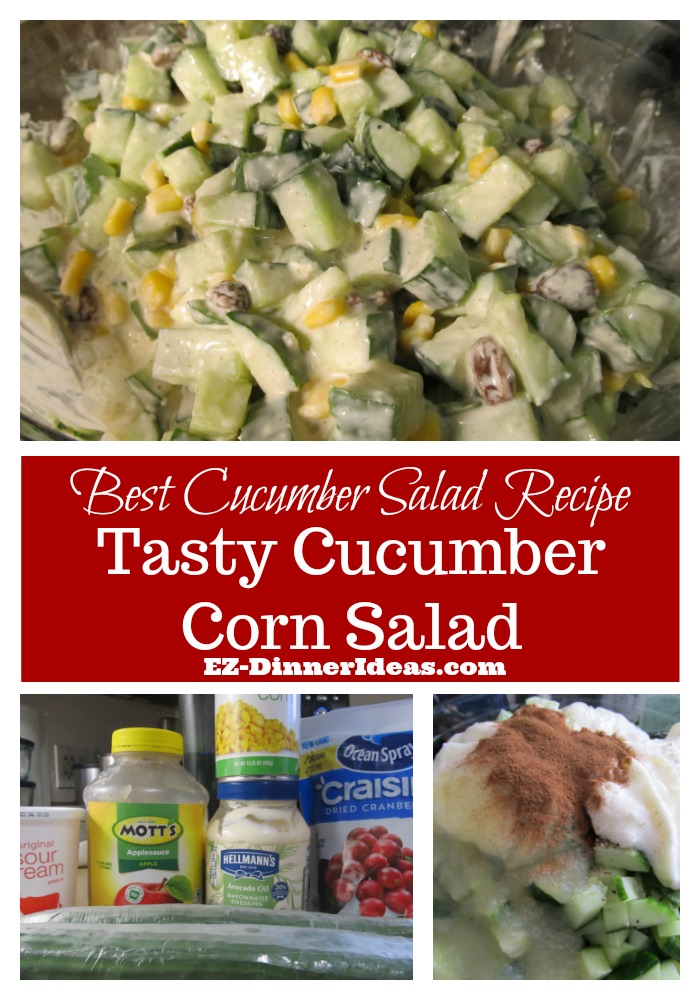 It’s the best cucumber salad recipe because it is so tasty and easy to make.  It’s always the most popular dish everyone goes after in any pot luck meal.