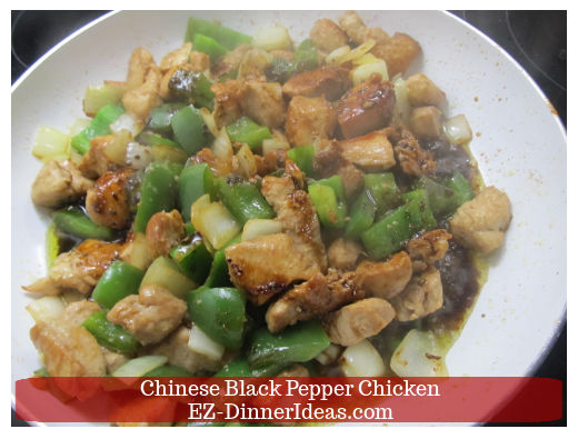 Sauce added into chicken mixture