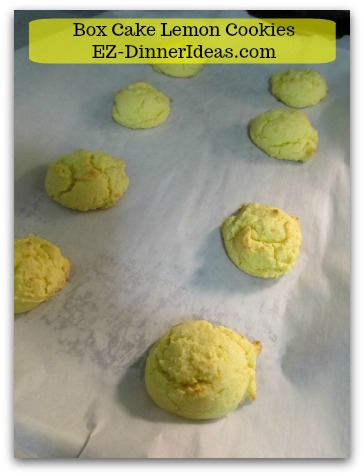 Lemon Cake Mix Cookies - Transfer to wire rack to cool down and ENJOY! Lemon Cake Mix Cookies - Transfer to wire rack to cool down and ENJOY!