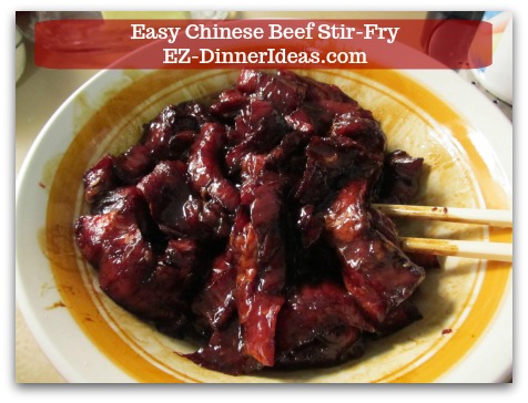 Beef Dinner Recipe | Easy Chinese Beef Stir-Fry - Quick marinate meat with dark soy sauce and oil