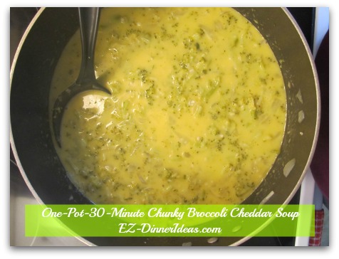One-Pot-30-Minute Chunky Broccoli Cheddar Soup - Salt and pepper to taste