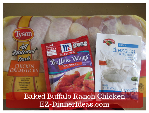 Spicy Chicken Recipe | Baked Buffalo Ranch Chicken - 3 ingredients