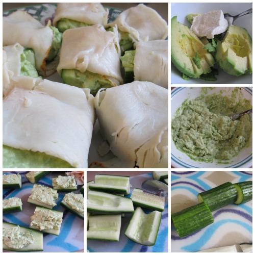 Bunless Cucumber Chicken Sandwich-This easy no cook snack is not only delicious, but also low carb and crunchy. It is great for after school snack and party finger food.