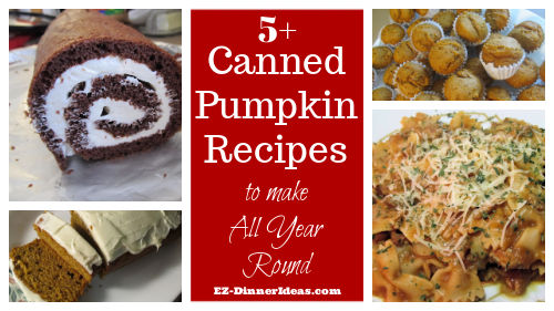 5+ Canned Pumpkin Recipes