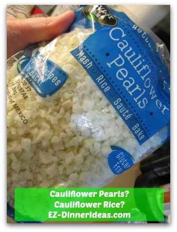 Fresh cauliflower pearls/rice