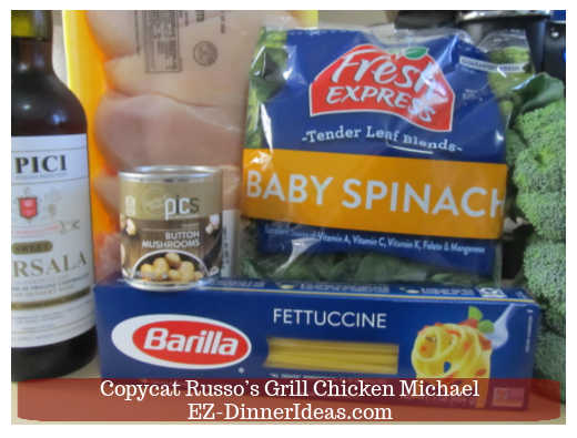 Ingredients to make chicken spinach pasta recipe Ingredients to make chicken spinach pasta recipe