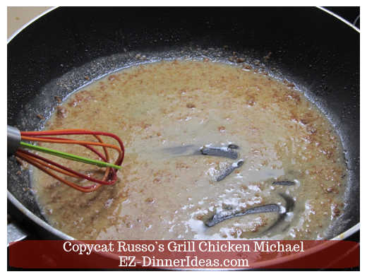 Whisk to combine to make roux Whisk to combine to make roux