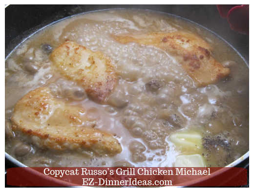 Chicken cooking into the sauce Chicken cooking into the sauce