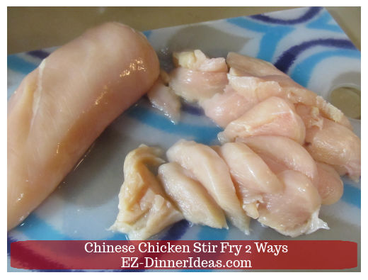 Thinly sliced chicken breasts Thinly sliced chicken breasts