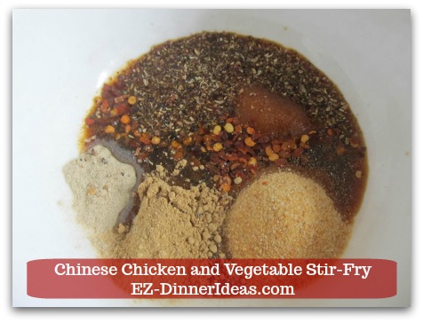 Chicken Stir-Fry Recipe | Chinese Chicken and Vegetable Stir-Fry - Stir in soy sauce and extra virgin olive oil.