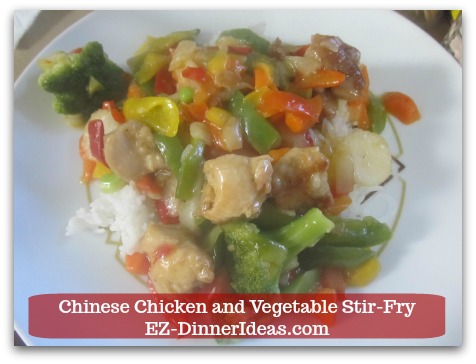 Chicken Stir-Fry Recipe | Chinese Chicken and Vegetable Stir-Fry - Serve it along with steamed white rice and ENJOY!