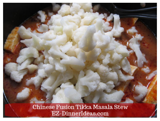 Cauliflower into stew