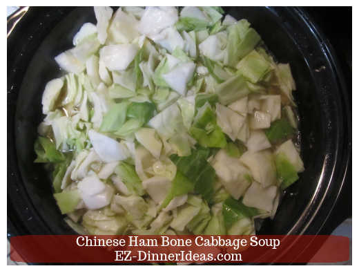 Add cabbages later to cook another 30 minutes