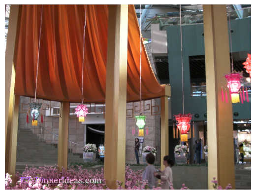 Chinese lanterns with contemporary design