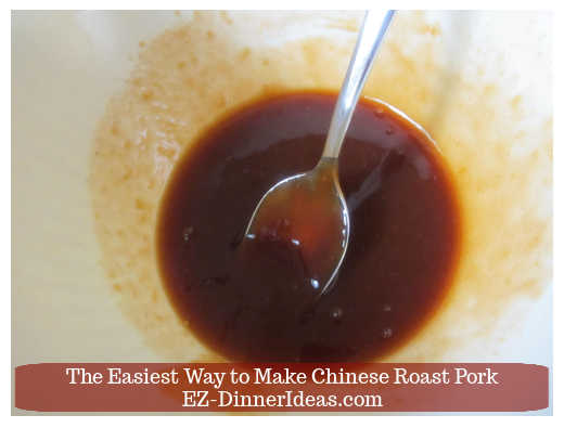 Marinade made of Char Siu sauce