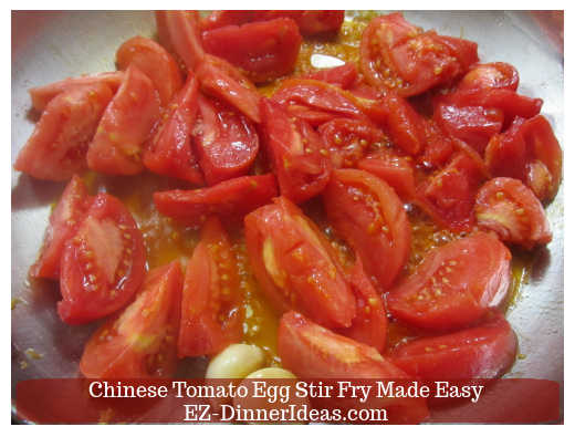 Cooking tomato wedges Cooking tomato wedges