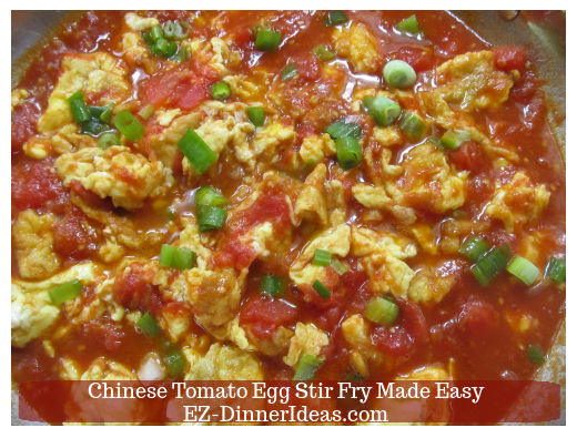 Chinese tomato egg stir fry ready Chinese tomato egg stir fry ready