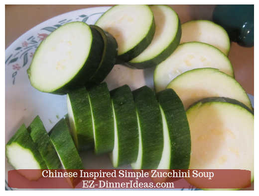 Sliced zucchini