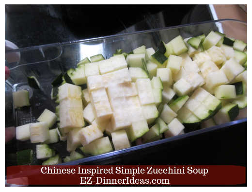 All diced up zucchini