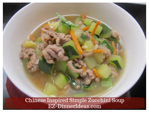 Chinese Inspired Simple Zucchini Soup Chinese Inspired Simple Zucchini Soup