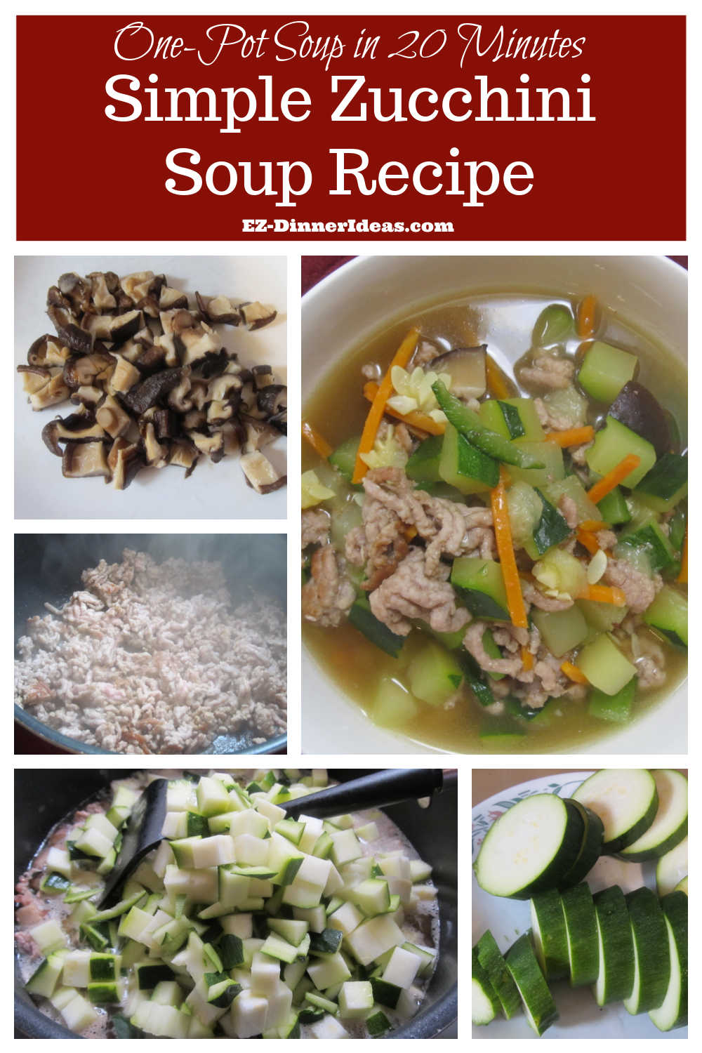 Simple Zucchini Soup | Inspired by Chinese Winter Melon Soup