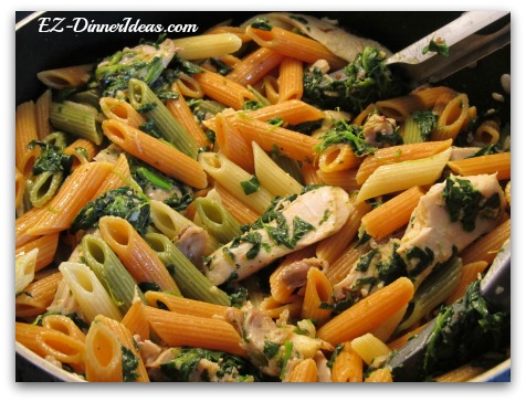 Chipotle Chicken Spinach Pasta