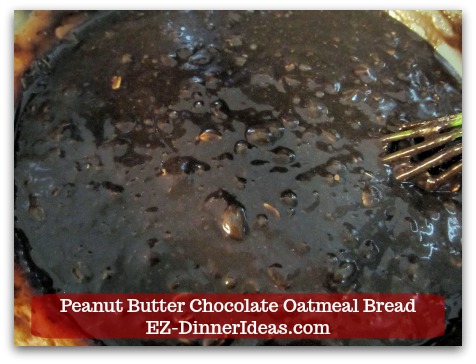 Great Breakfast Idea | Peanut Butter Chocolate Oatmeal Bread - Pour the dry ingredient mixture slowly into the wet one and combine. Great Breakfast Idea | Peanut Butter Chocolate Oatmeal Bread - Pour the dry ingredient mixture slowly into the wet one and combine.