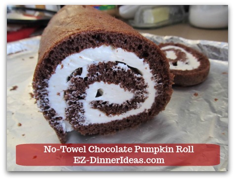 No-Towel Chocolate Pumpkin Roll No-Towel Chocolate Pumpkin Roll