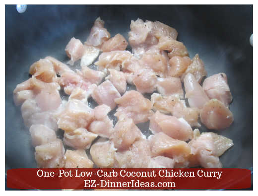 Single layer chicken in a deep skillet