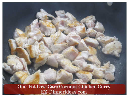 Browning the other side of the chicken