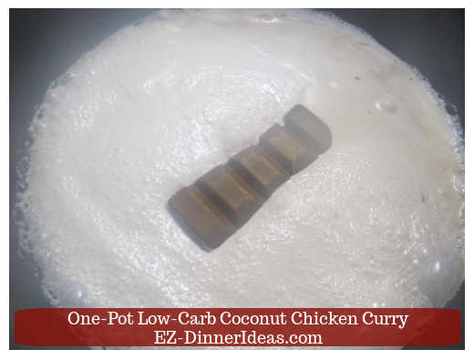 Coconut milk and Japanese curry mix