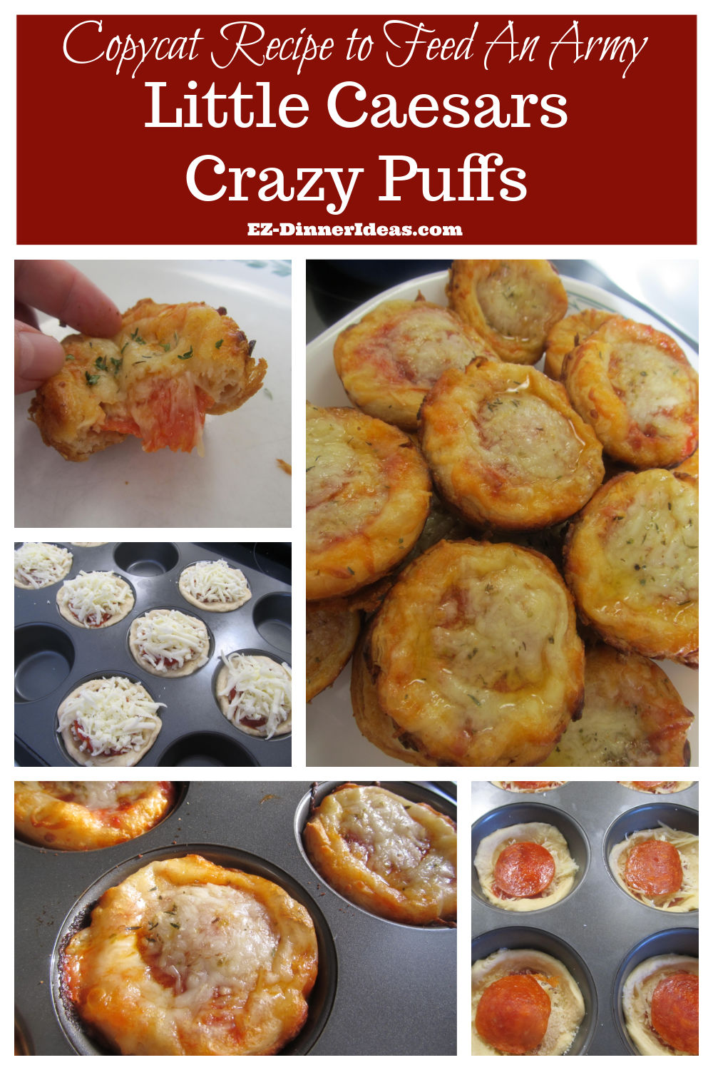 Pepperoni Pizza Muffins | Little Caesars Crazy Puffs
