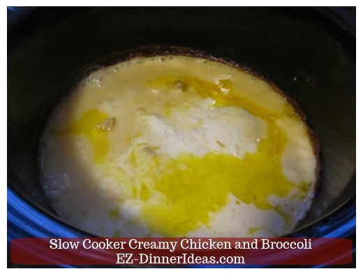 Chicken and all the creamy sauce bubbling away Chicken and all the creamy sauce bubbling away