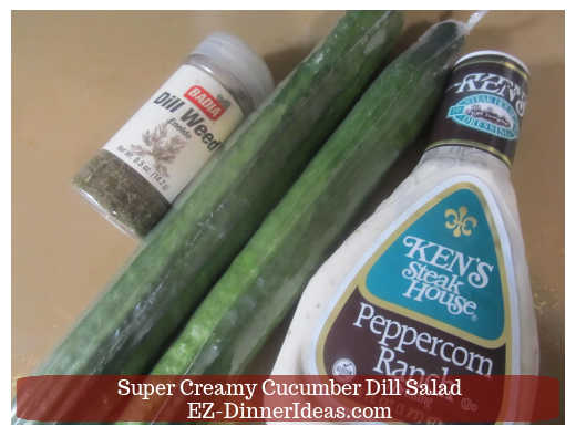 3 ingredients to make creamy cucumber salad 3 ingredients to make creamy cucumber salad