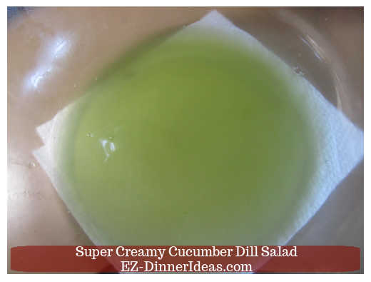 Cucumber liquid after overnight Cucumber liquid after overnight